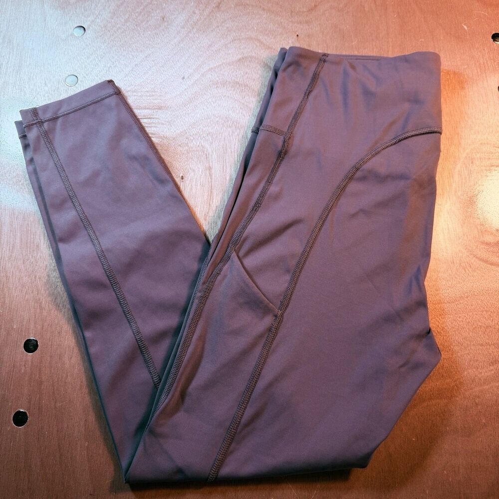 Athleta Ultimate Stash Pocket 7/8 Tights Size Small Muted Dusty Plum